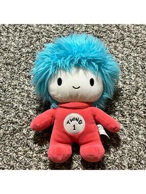 Universal Studios Dr. Suess “Thing 1” Plush Stuffed Toy NWOT Approx. 8”